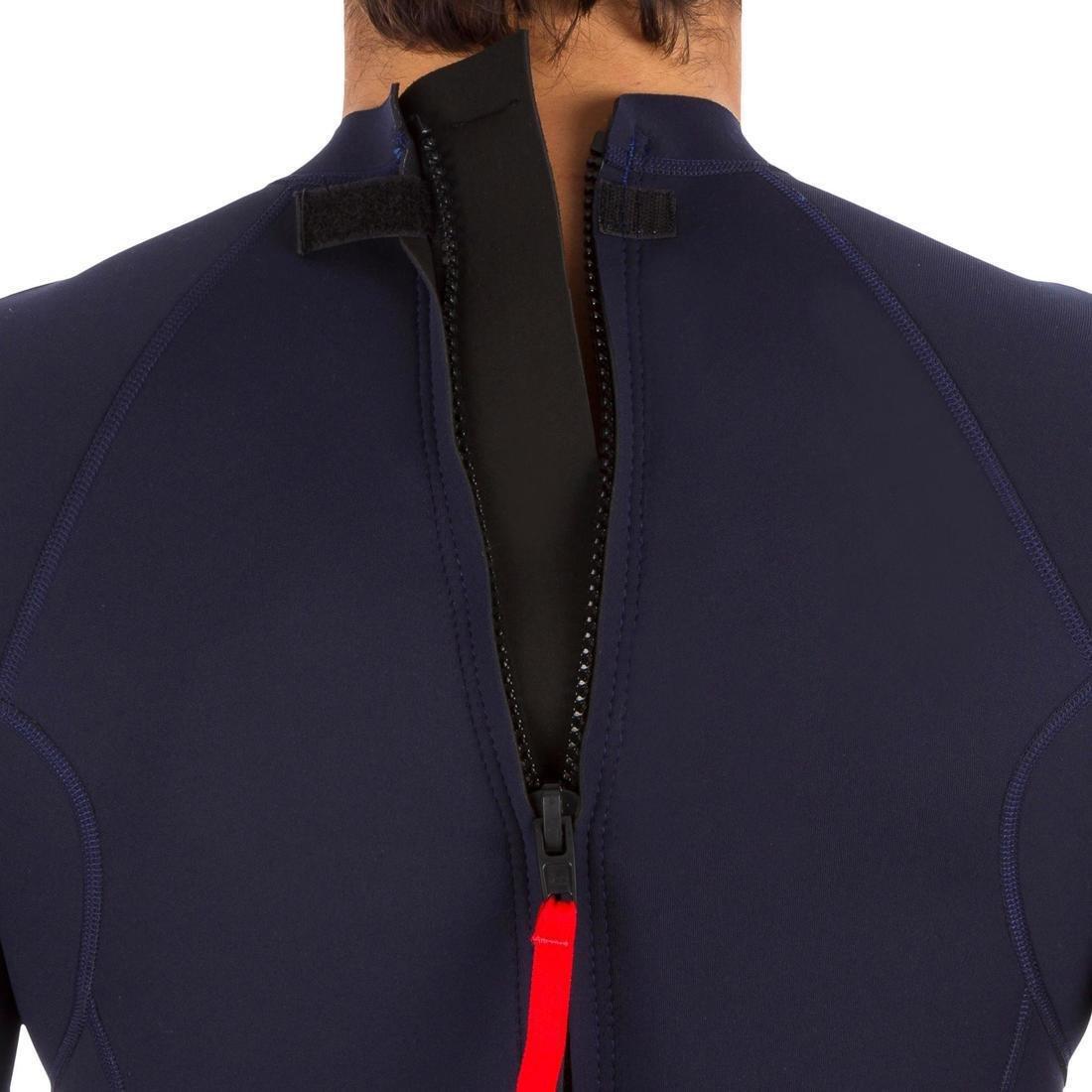 Mens 100 Neoprene Shorty Surfing Wetsuit, Navy, , large image number 4