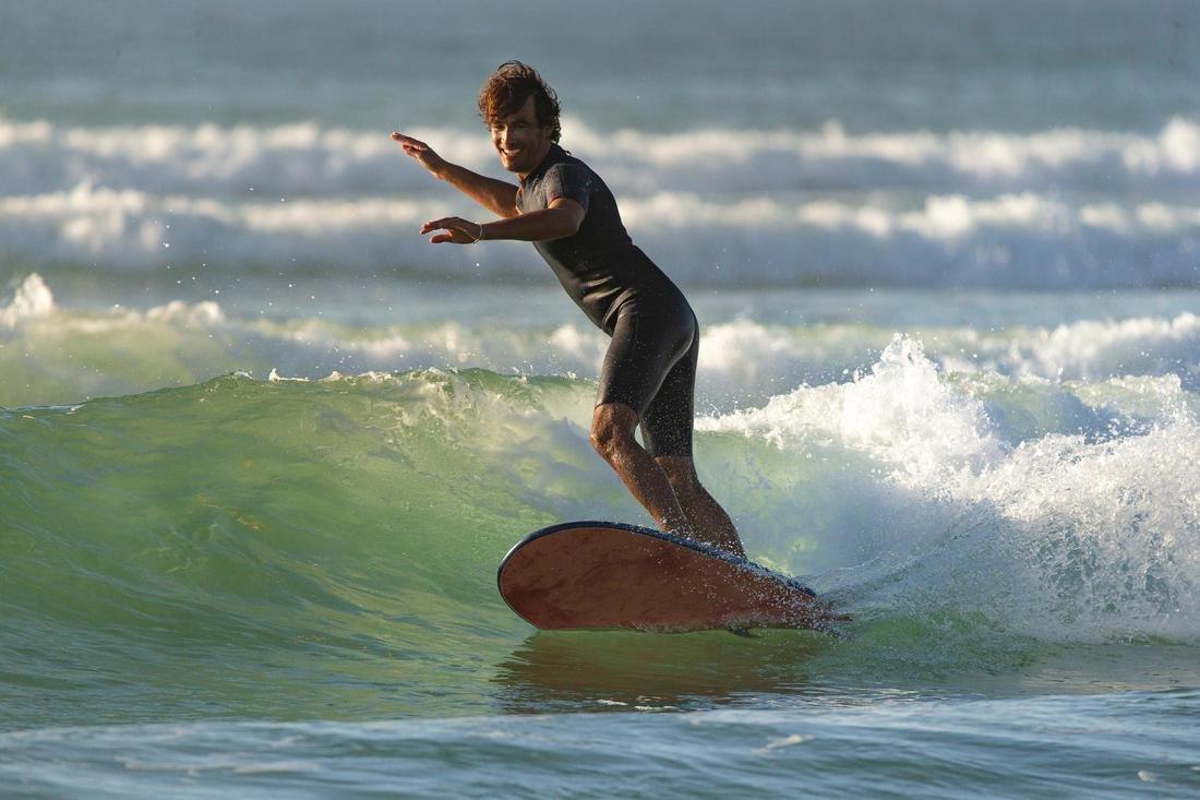 Mens 100 Neoprene Shorty Surfing Wetsuit, Navy, No Color, large image number 13