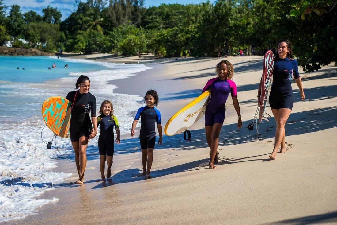 Kids 100 Neoprene Shorty Surfing Wetsuit, Navy, No Color, medium