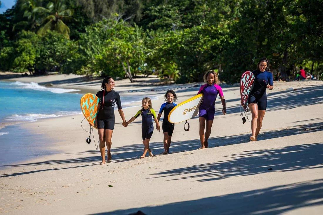 Kids 100 Neoprene Shorty Surfing Wetsuit, Purple, No Color, medium