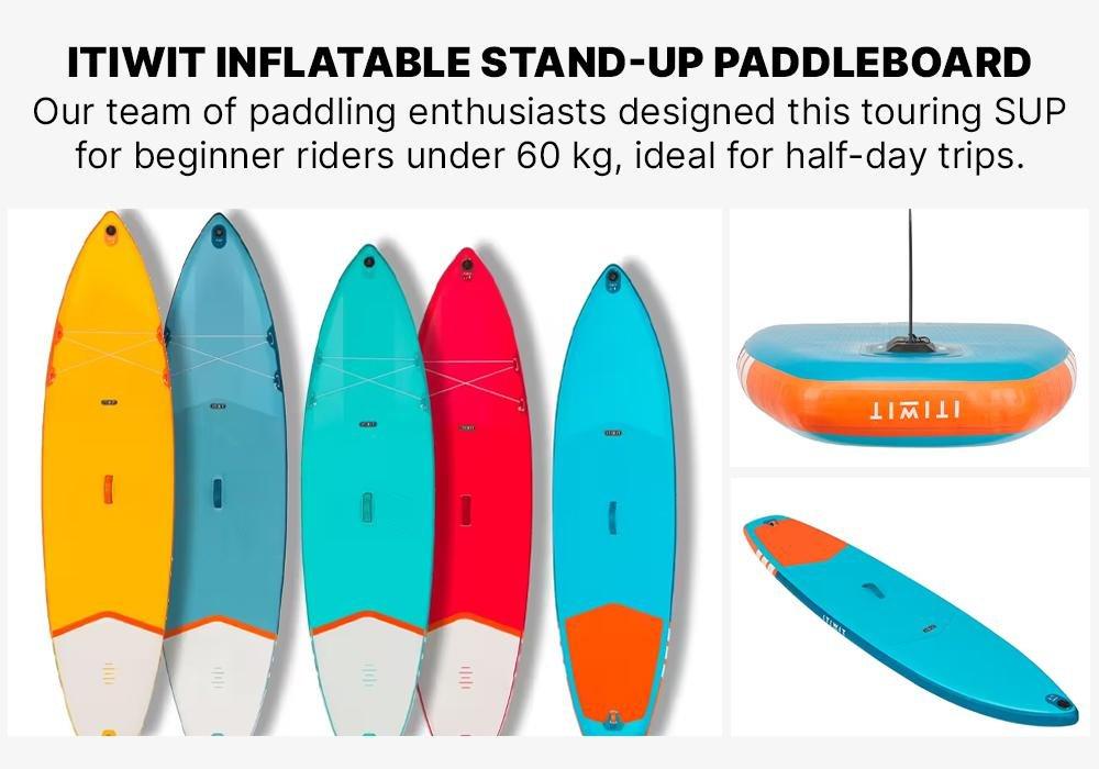 Beginner Touring Inflatable Stand-Up Paddleboard, No Color, medium