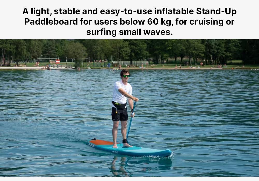 Beginner Touring Inflatable Stand-Up Paddleboard, No Color, medium