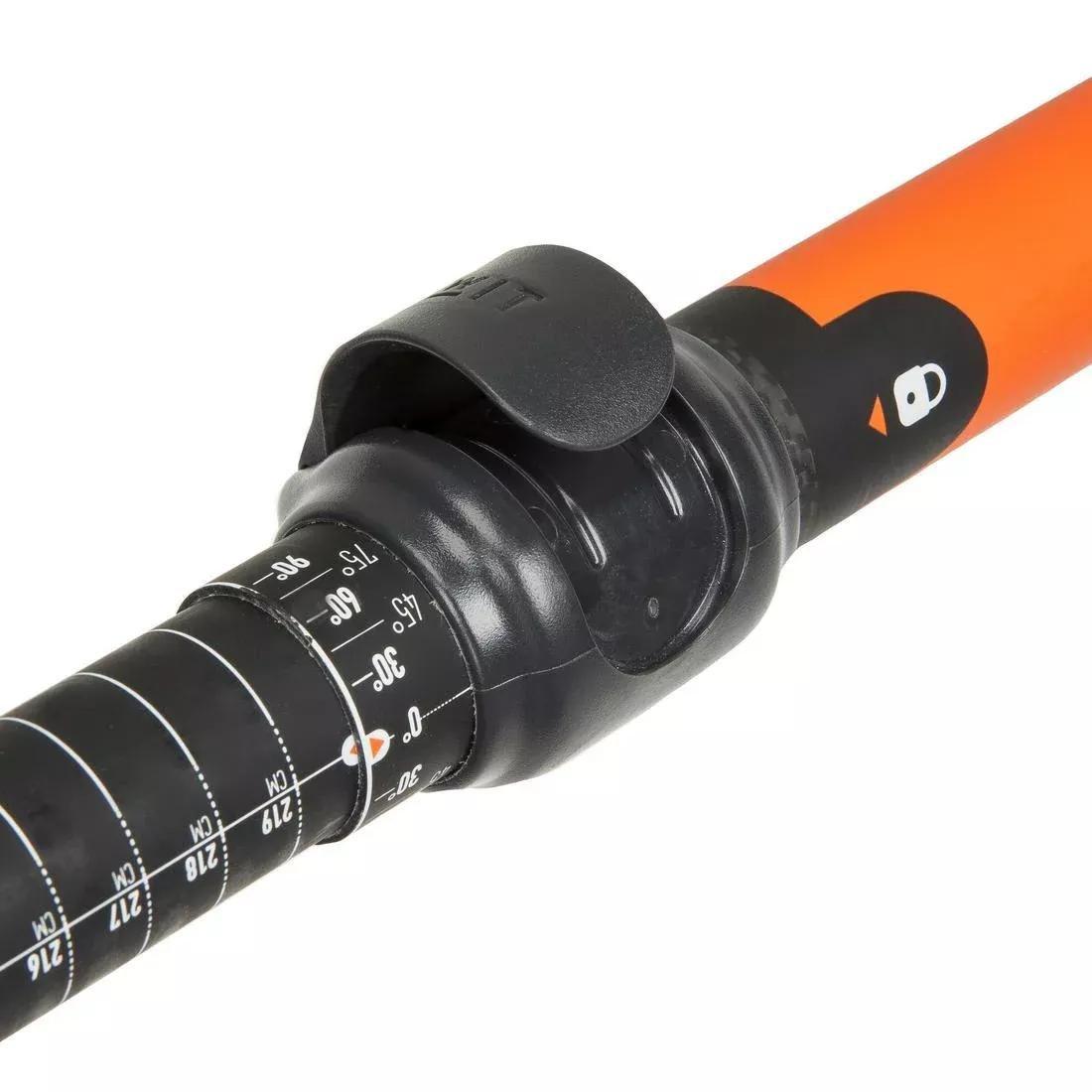 Kayak carbon-plastic separable-adjustable 2-section paddle 210–220cm - X500, black, No Color, medium