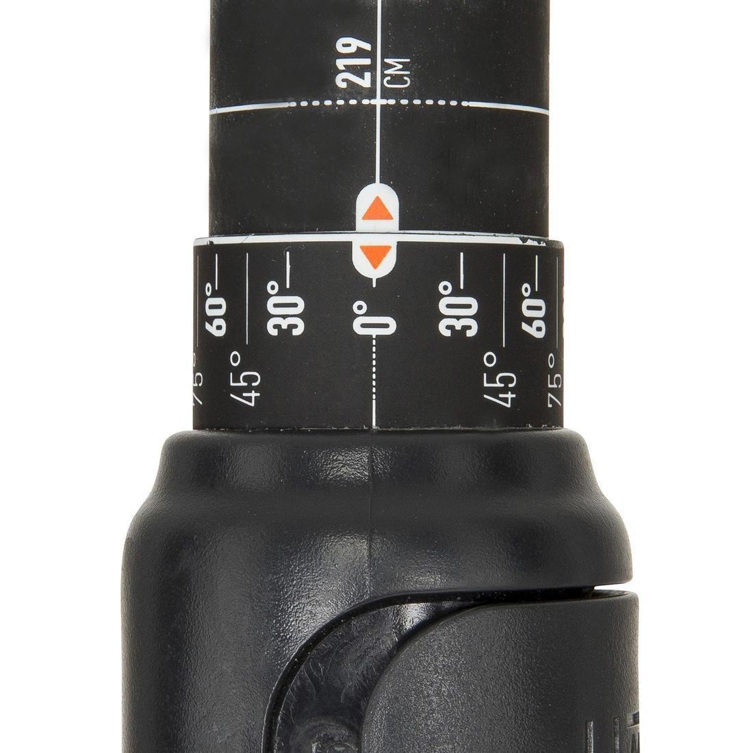 Kayak carbon-plastic separable-adjustable 2-section paddle 210–220cm - X500, black, No Color, medium