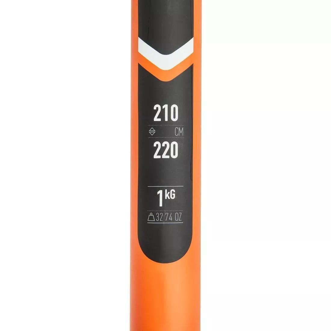 Kayak carbon-plastic separable-adjustable 2-section paddle 210–220cm - X500, black, No Color, medium