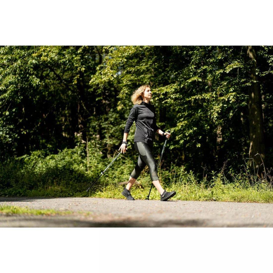 Telescopic Aluminium Nordic Walking Poles - NW P120, Green, 5401_000, large image number 11