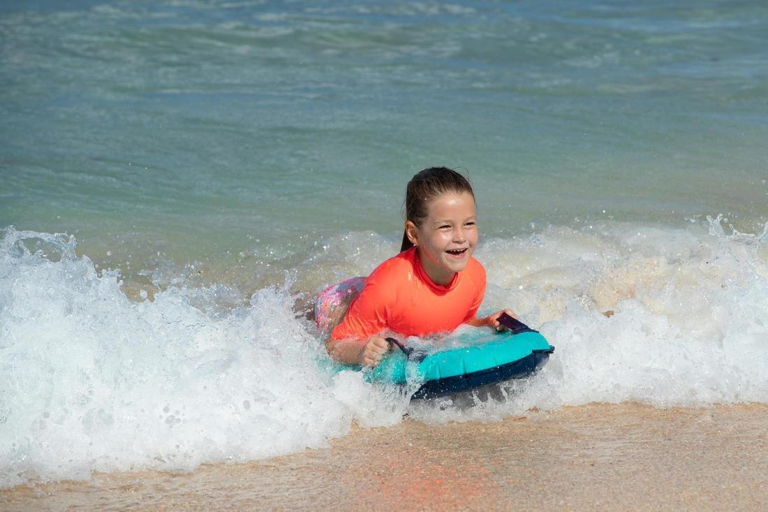 Kids Anti-Uv T-Shirt 100, Pink, No Color, medium