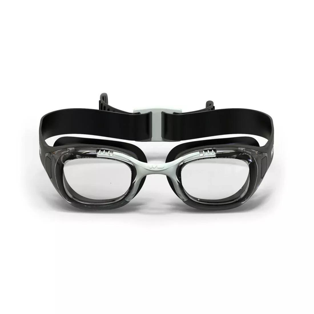 BLACK XBASE 100 Corrective Adult Swimming Goggles Clear Lenses - Black, , large image number 2
