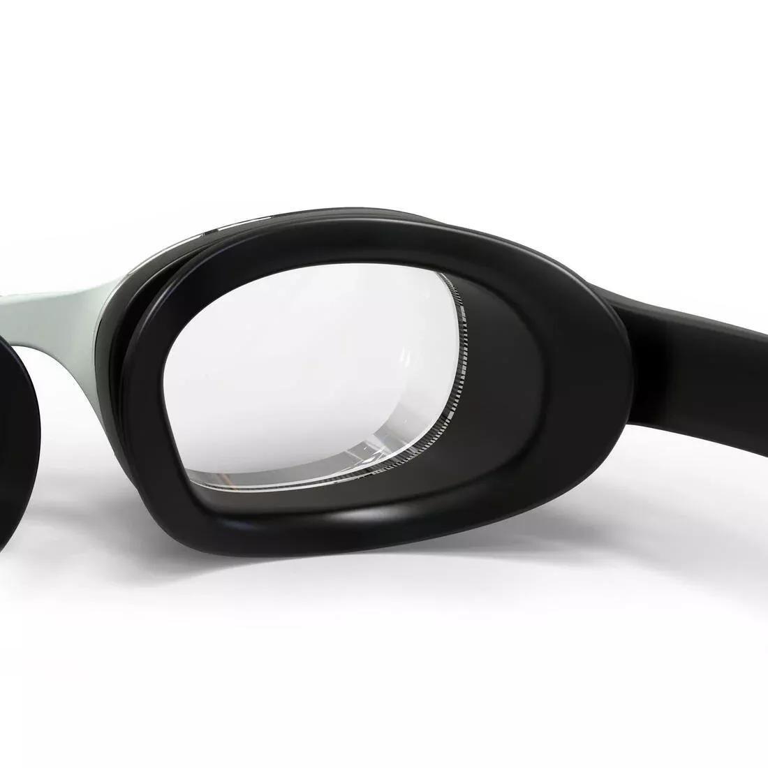 BLACK XBASE 100 Corrective Adult Swimming Goggles Clear Lenses - Black, , large image number 4