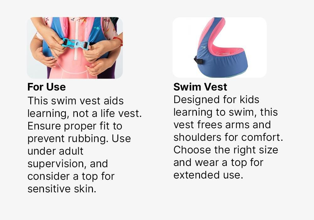 Kids Swimvest Swim Vest, Blue, No Color, large image number 17