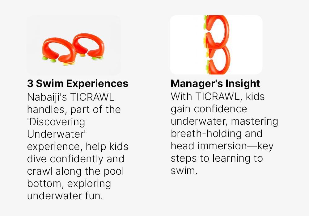 Swimming Equipment, Ticrawl Suction Cup Handles To Learn How To Swim Underwater, No Color, medium