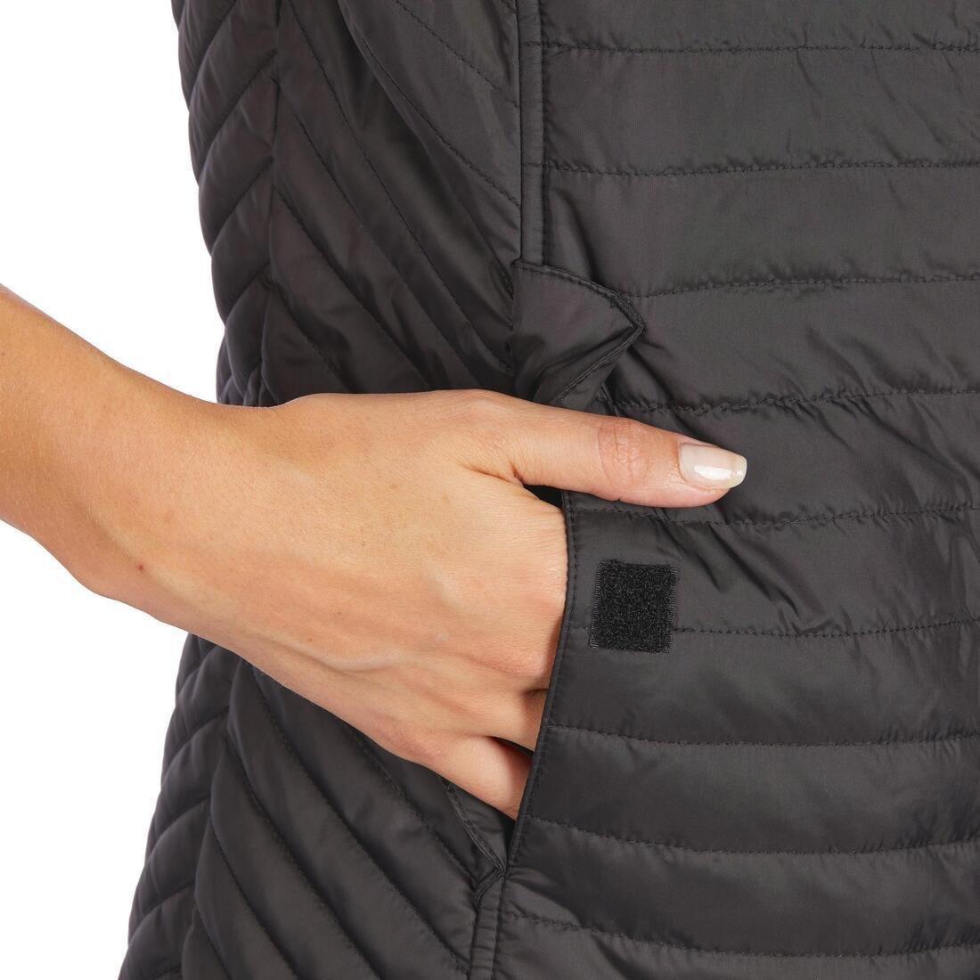 Women Horse Riding Sleeveless Gilet - 100, Black, , large image number 8