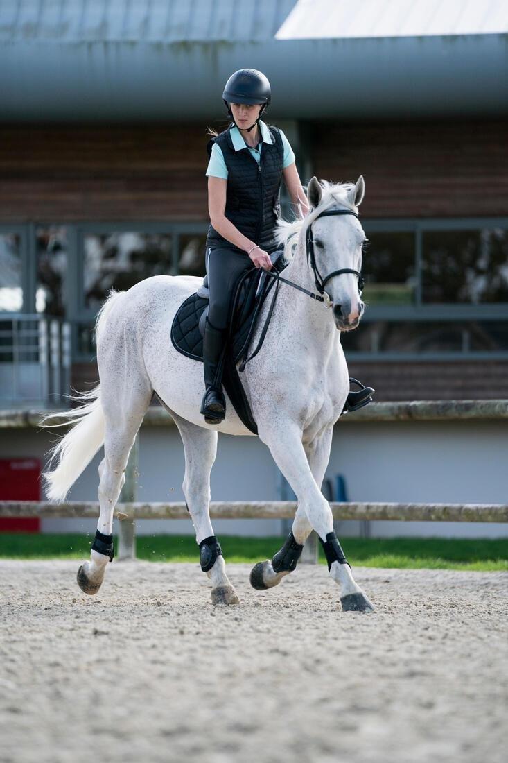 Women Horse Riding Sleeveless Gilet - 100, Black, , large image number 13