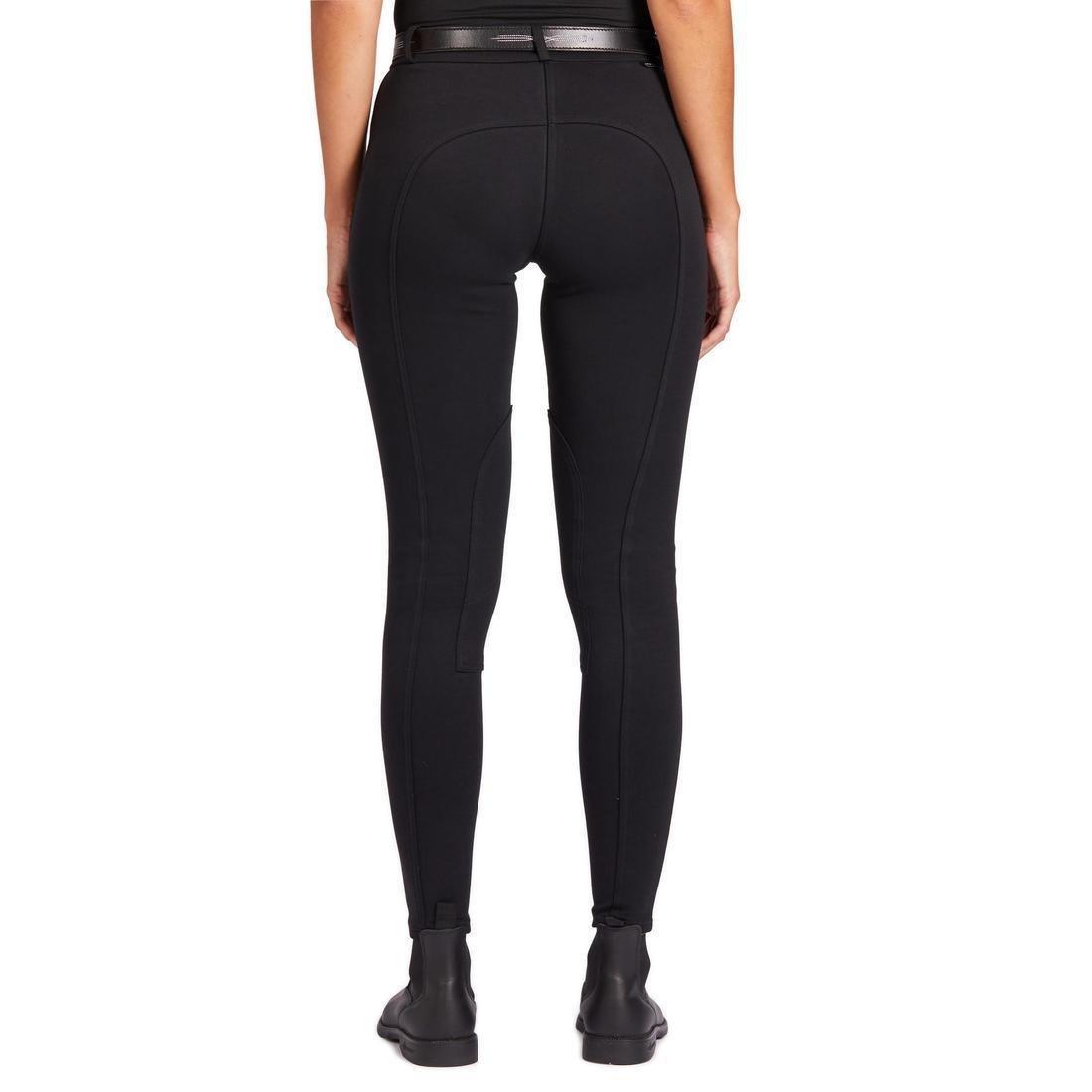 100Womens Horse Riding Jodhpurs, Black, , large image number 4