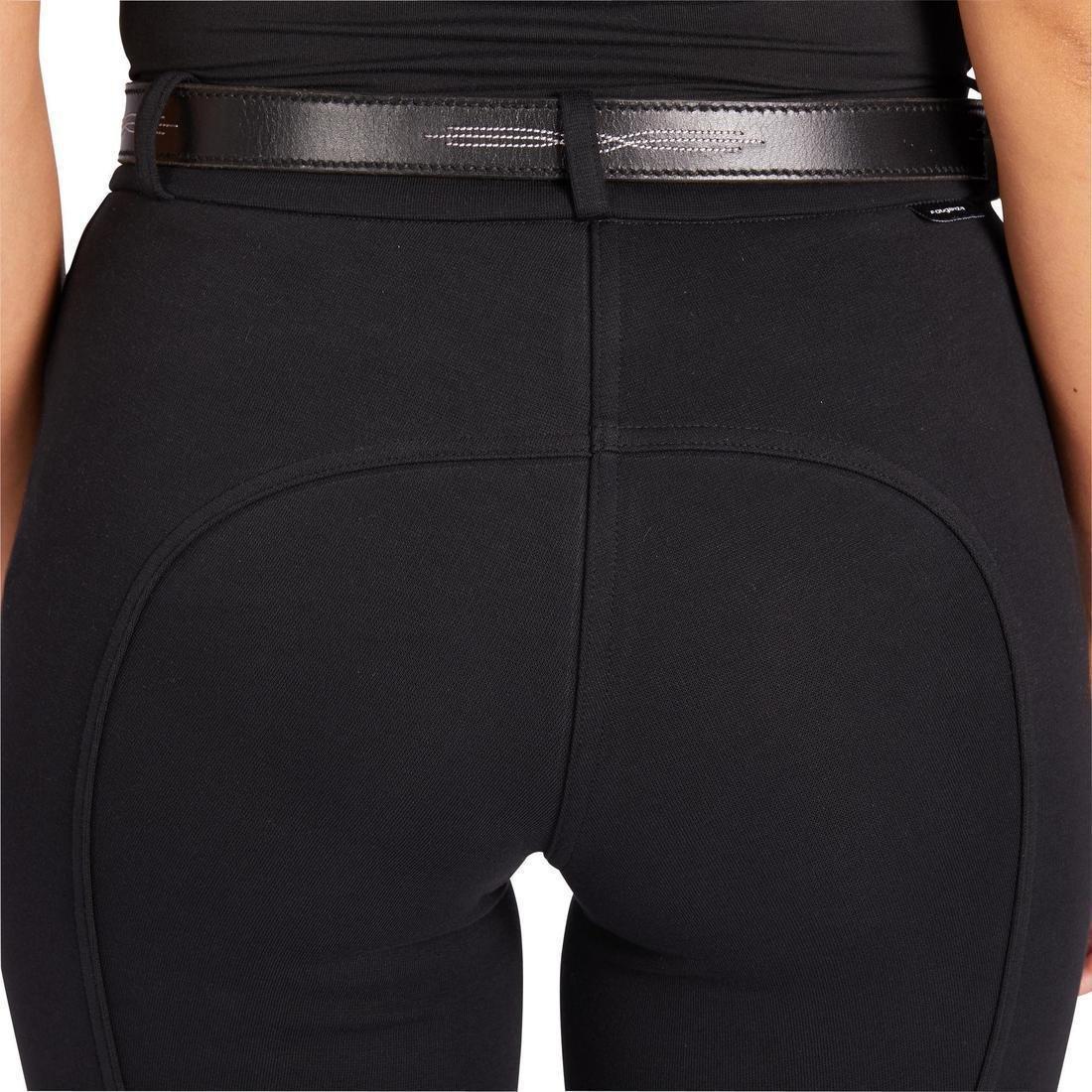 100Womens Horse Riding Jodhpurs, Black, , large image number 6