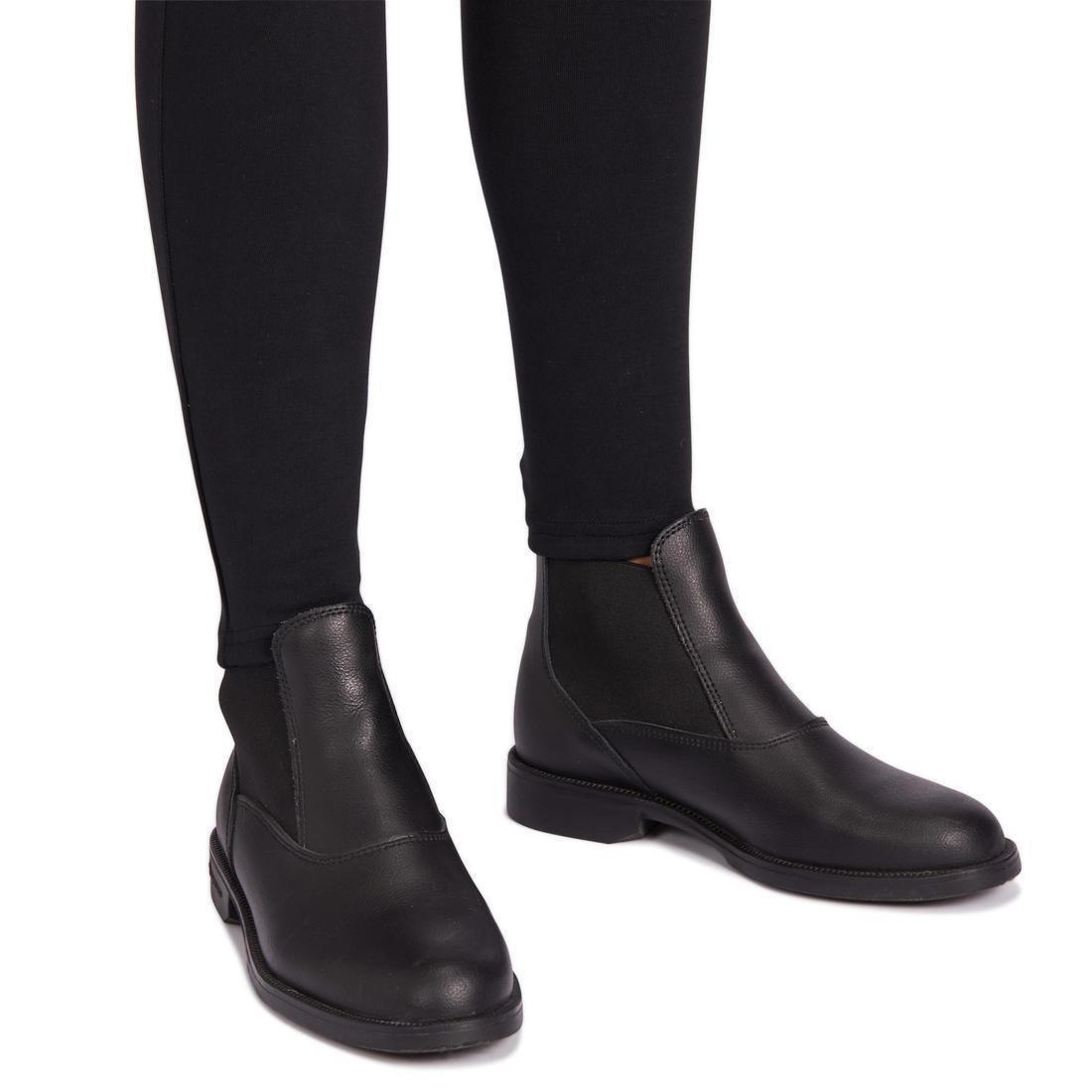 FOUGANZA - 100Womens Horse Riding Jodhpurs, Black