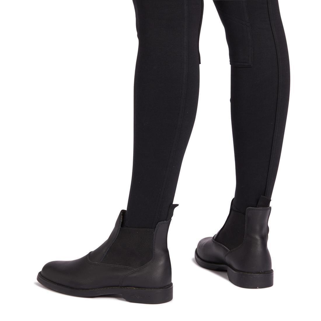 FOUGANZA - 100Womens Horse Riding Jodhpurs, Black