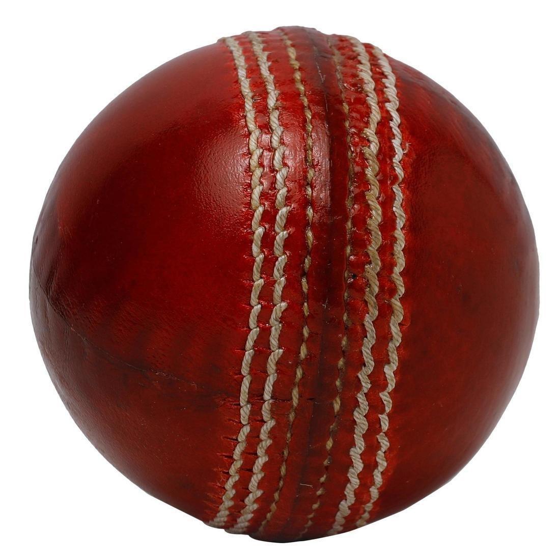 Non Toxic 4 Piece Cricket Leather Ball, Maroon, No Color, large image number 2