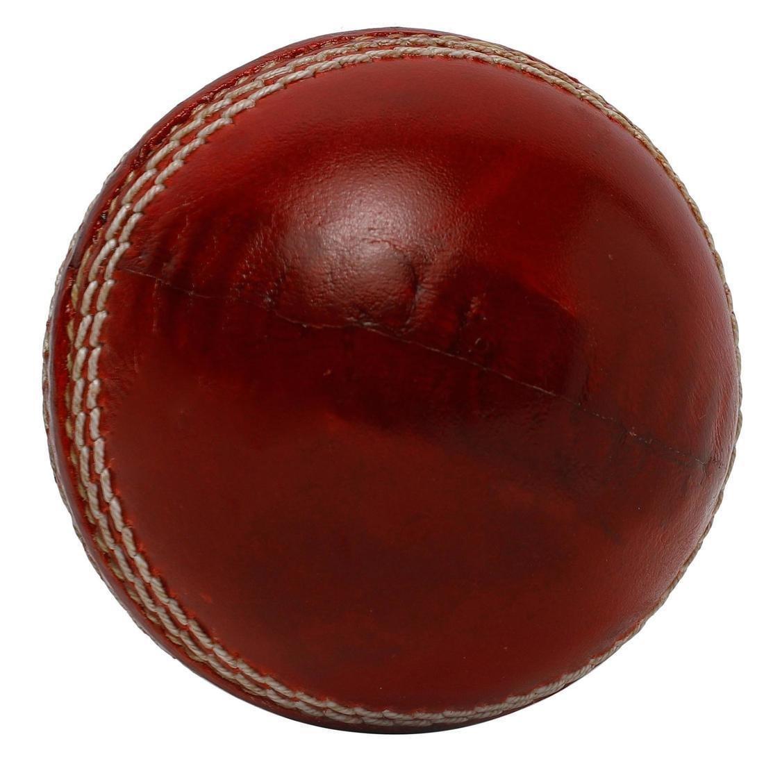 Non Toxic 4 Piece Cricket Leather Ball, Maroon, No Color, large image number 3