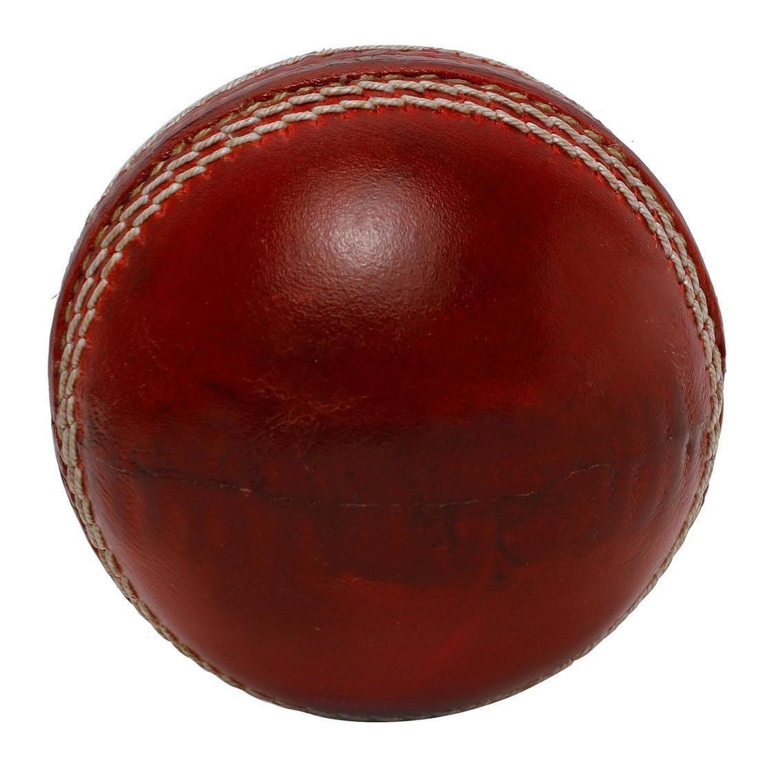 Non Toxic 4 Piece Cricket Leather Ball, Maroon, No Color, large image number 5