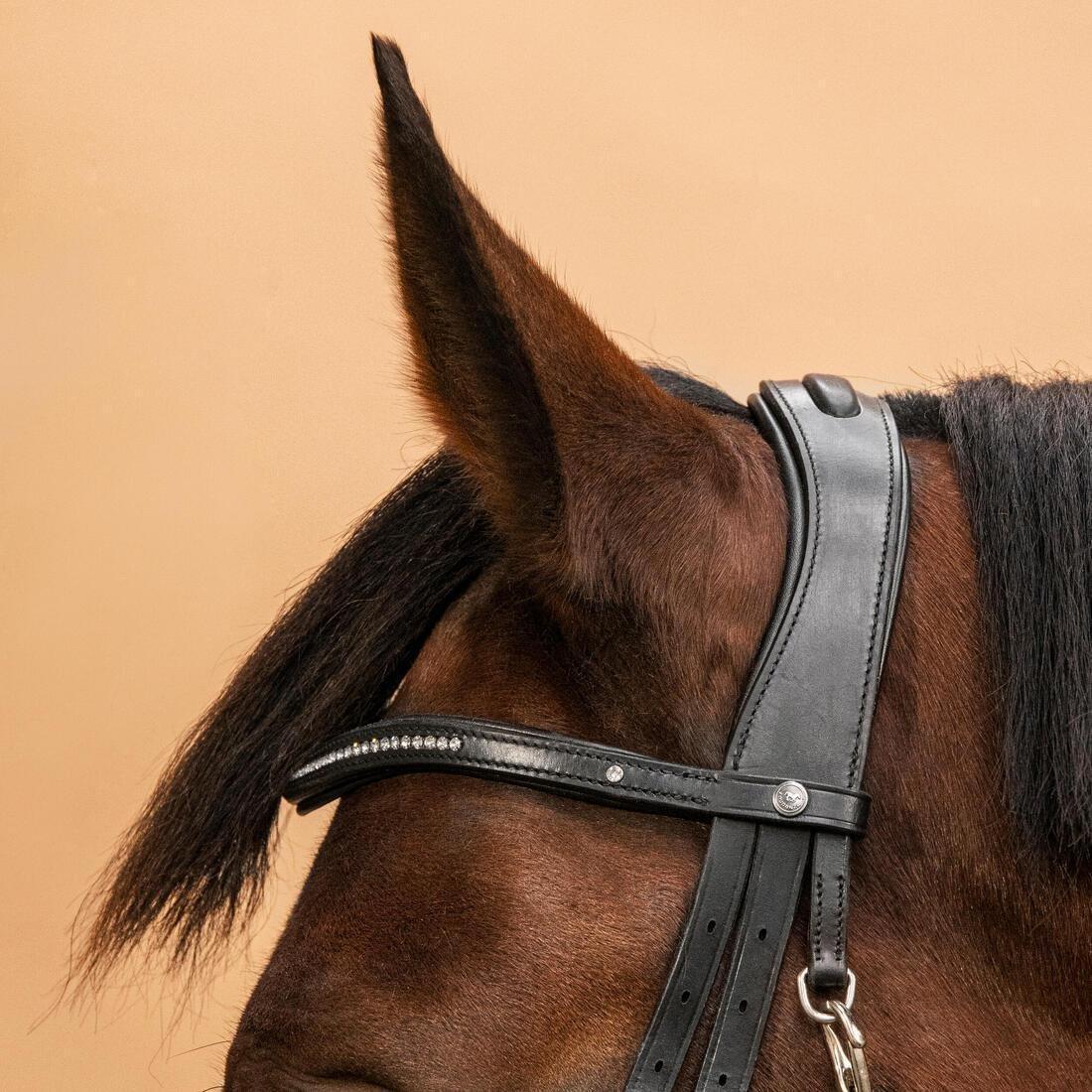 FOUGANZA--BRIDLE 580 XNB FS BL ACK STRASS, , large image number 4