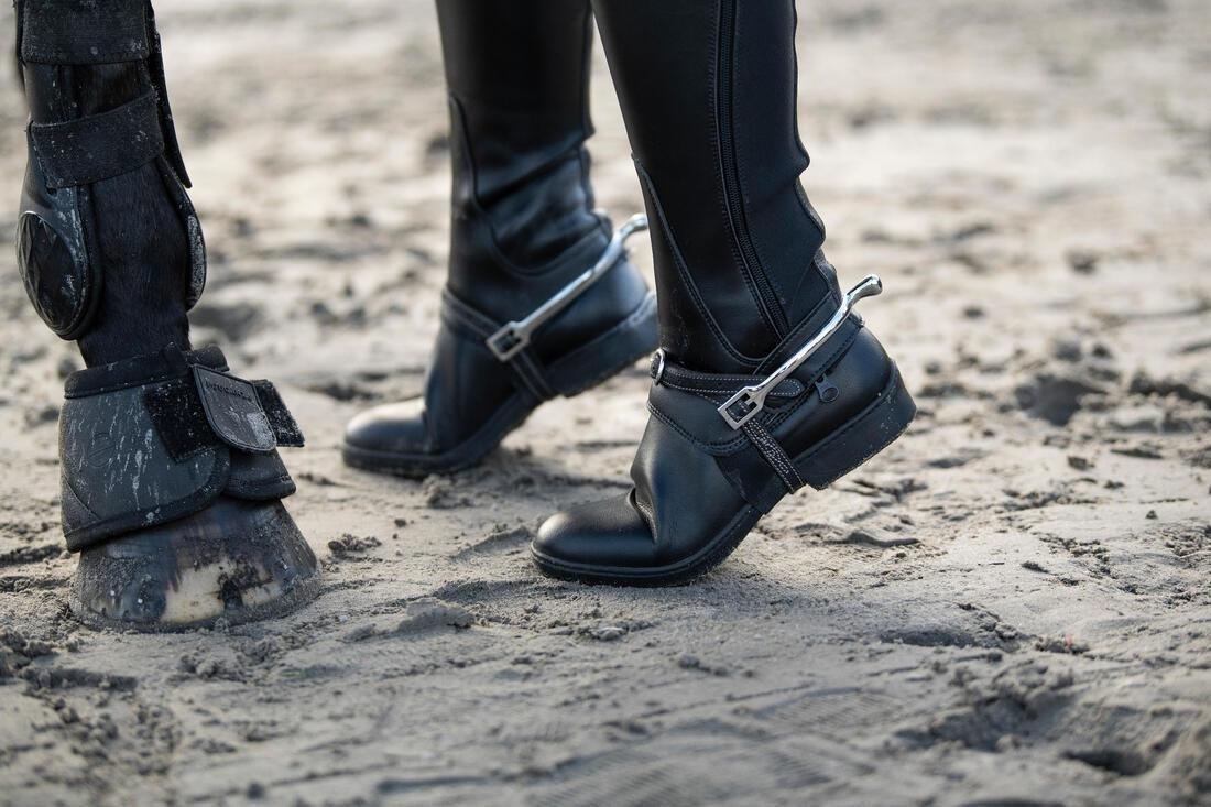 Horse And Pony Set Of 2 Open Overreach Boots - 500, Black, No Color, large image number 3