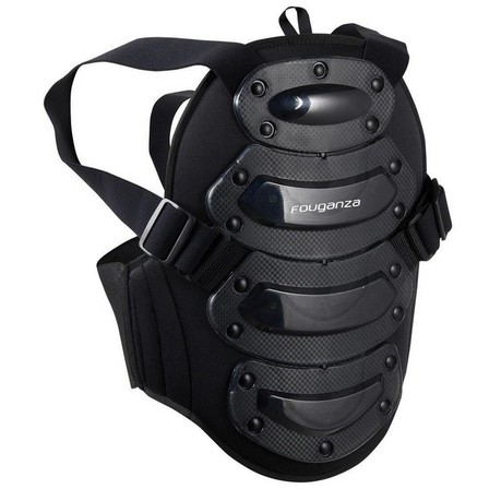 FOUGANZA - Safety Kids Horse Riding Back Protector, Black