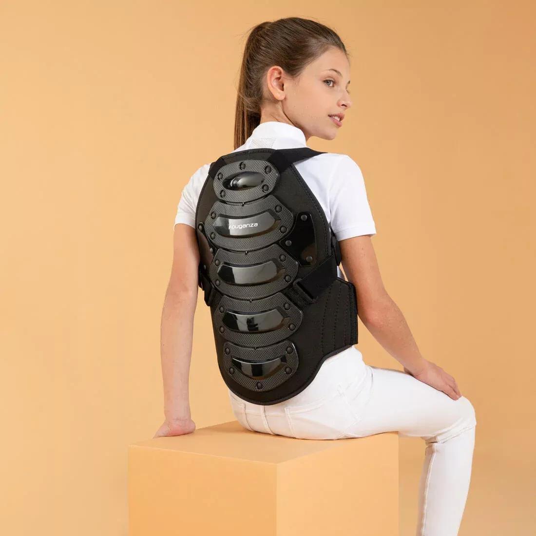 Safety Kids Horse Riding Back Protector, Black, No Color, medium
