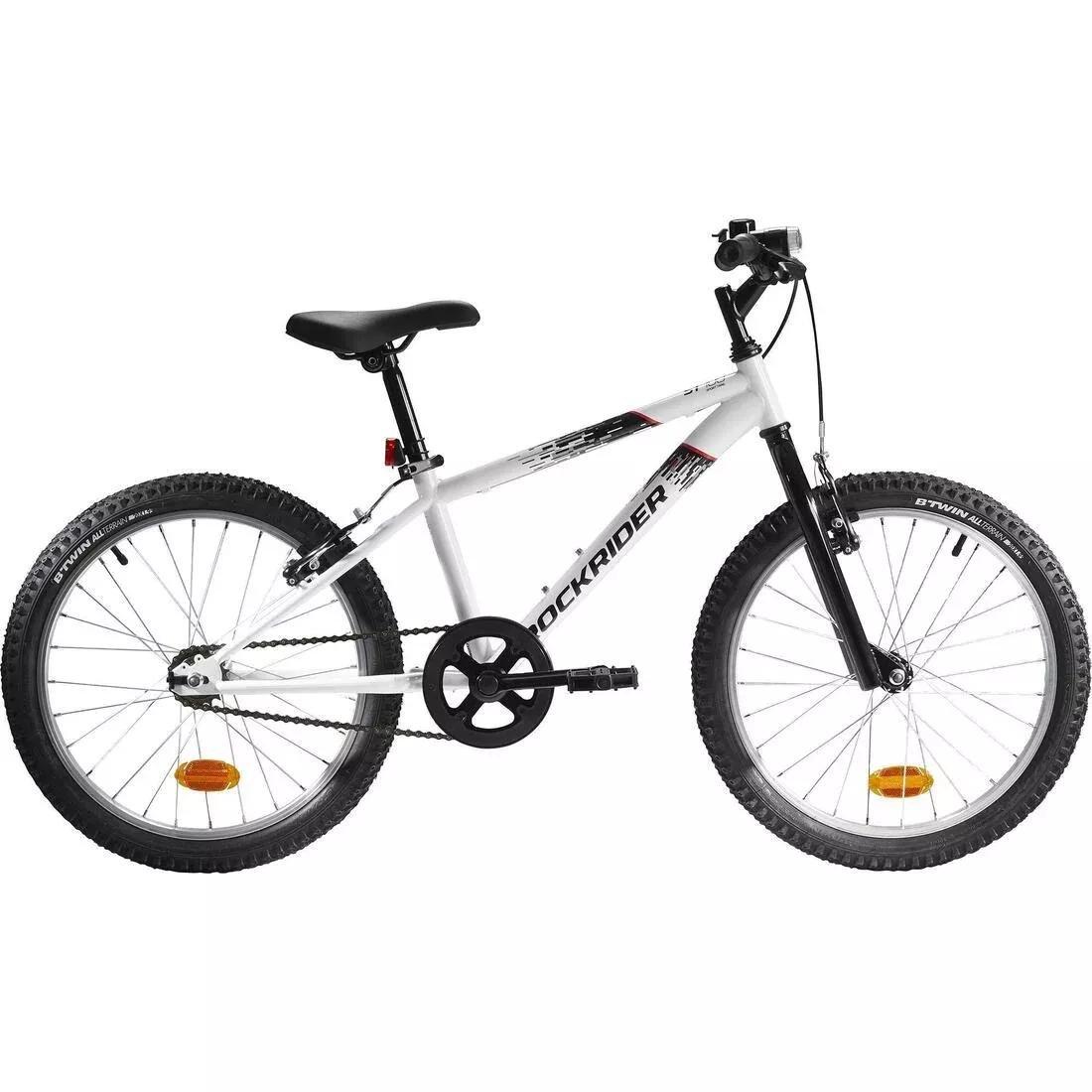20 Inch Kids Mountain bike Rockrider ST 100 6-9 Years old - White, No Color, large image number 0