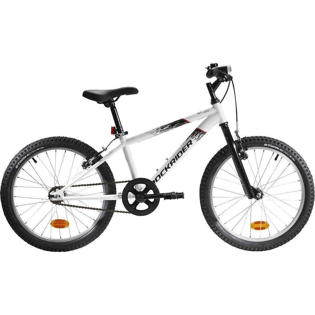 20 Inch Kids Mountain bike Rockrider ST 100 6-9 Years old - White, No Color, large image number 9