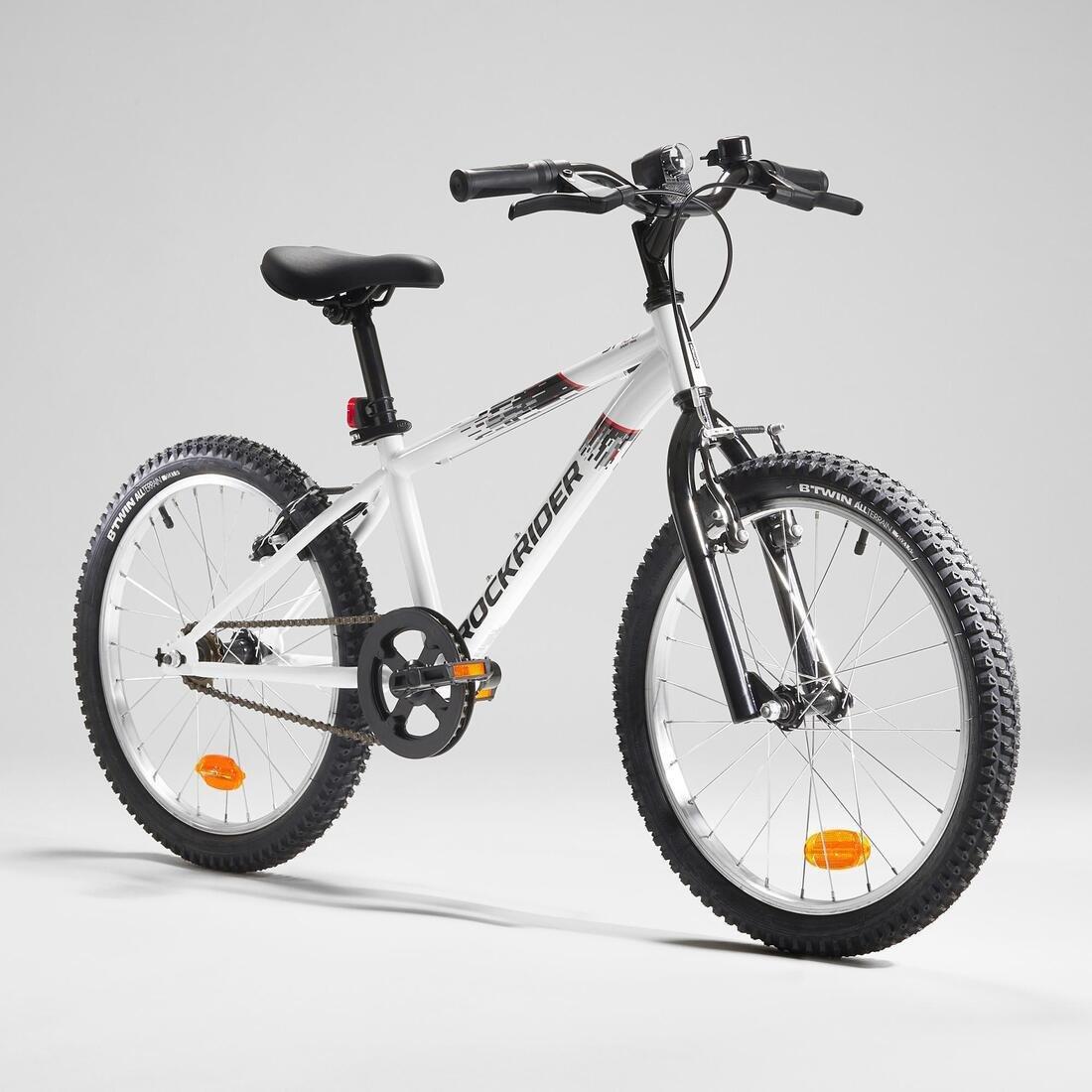 20 Inch Kids Mountain bike Rockrider ST 100 6-9 Years old - White, No Color, large image number 10