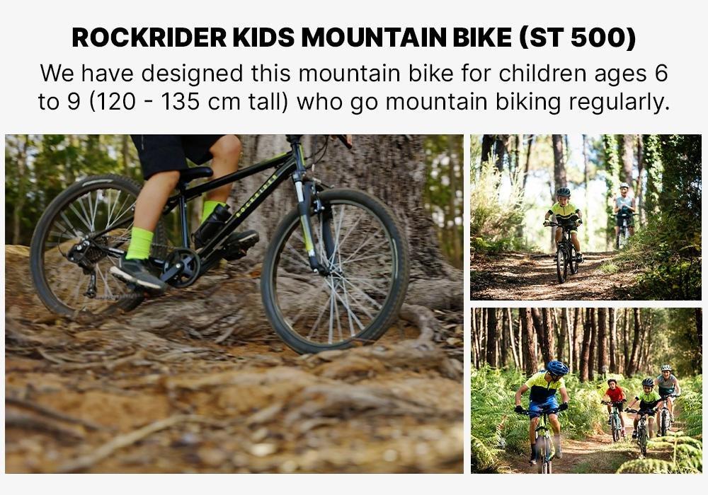 Kids 20-inch 6-speed suspension fork mountain bike, fluo lime yellow, No Color, large image number 18
