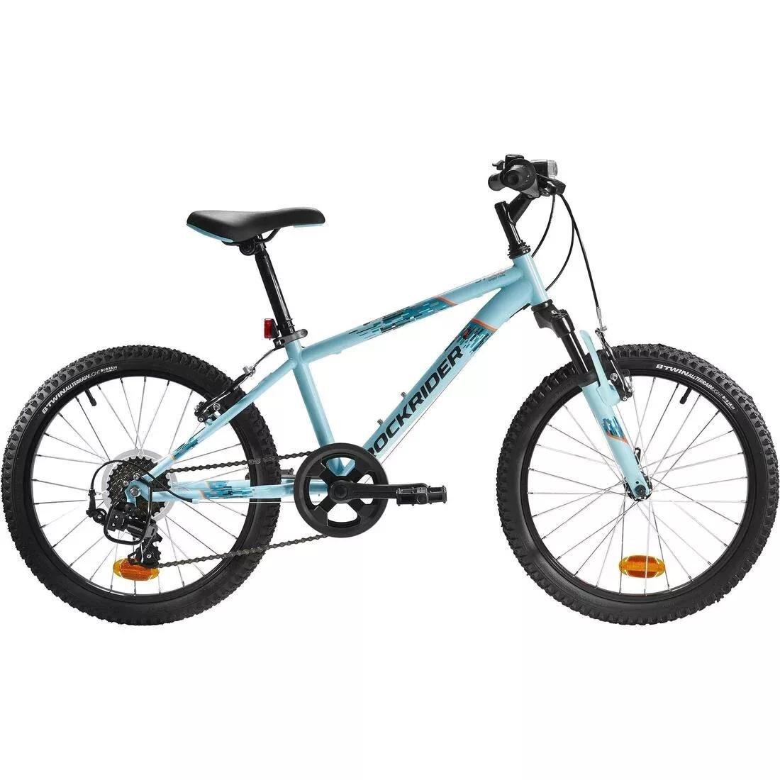 Rockrider St 500 Kids 20-Inch Mountain Bike Ages 6-9, Blue, No Color, large image number 3