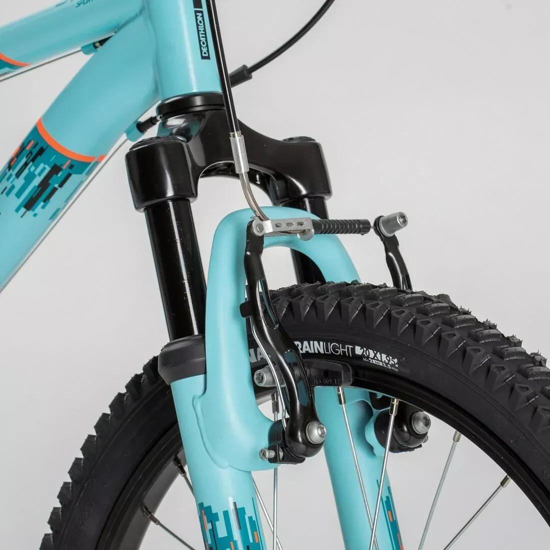 Rockrider St 500 Kids 20-Inch Mountain Bike Ages 6-9, Blue, No Color, large image number 12