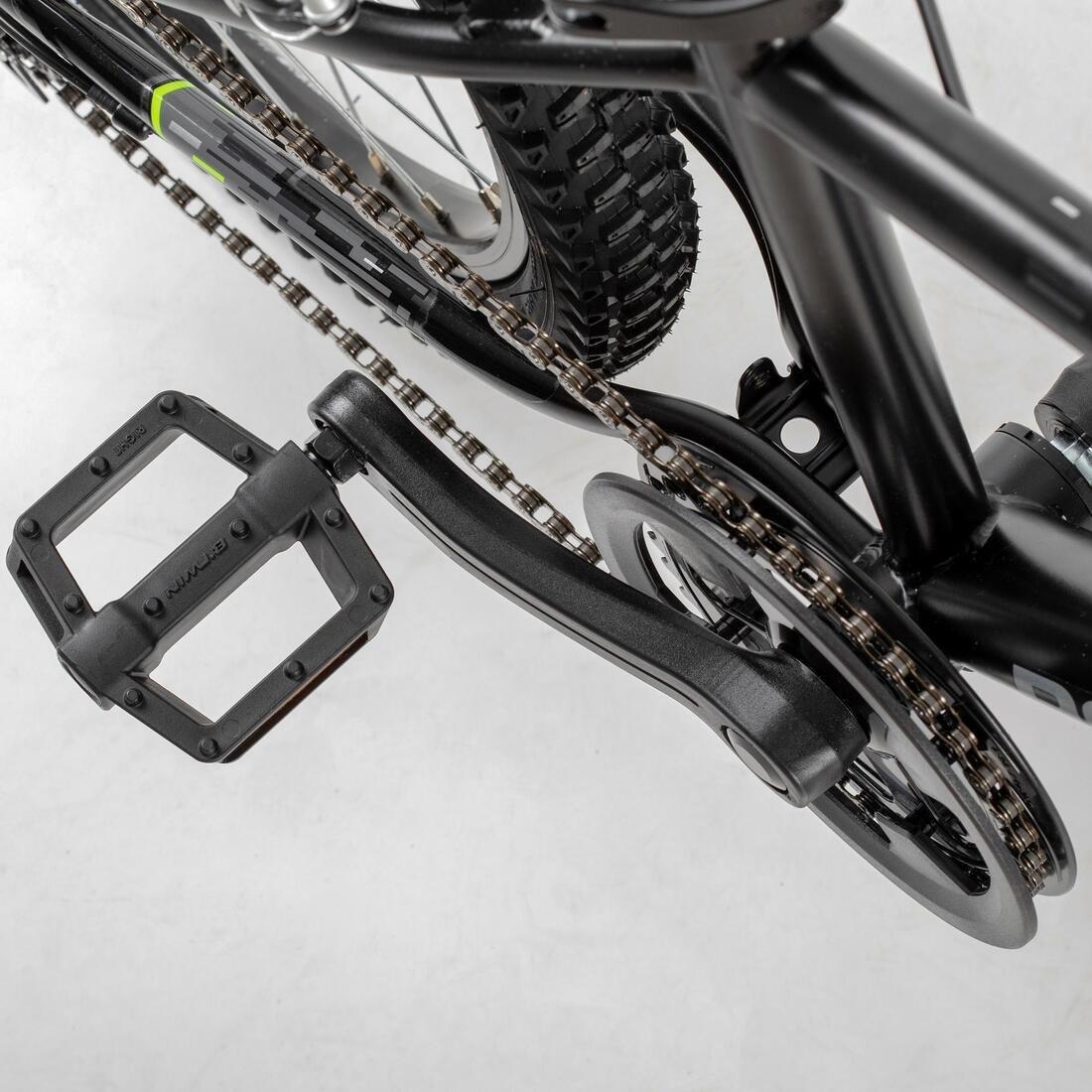 BLACK Kids' 20-inch, 6-speed, suspension fork mountain bike, black, No Color, large image number 5