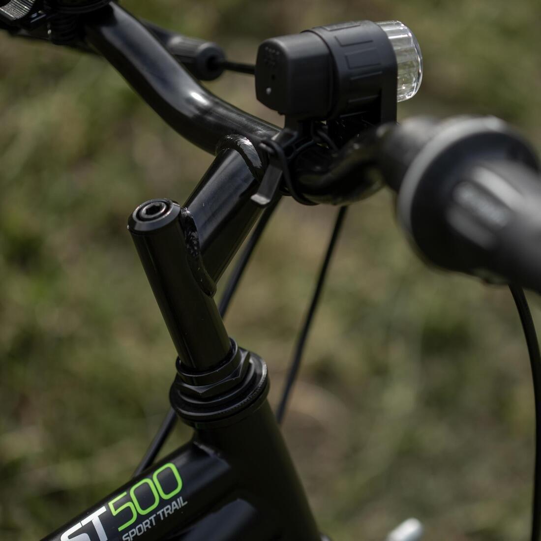 BLACK Kids' 20-inch, 6-speed, suspension fork mountain bike, black, No Color, large image number 8