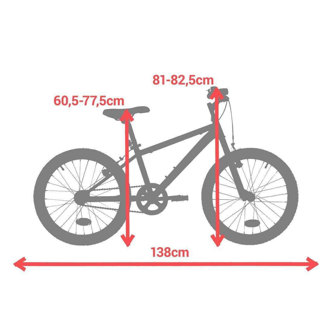 BTWIN - 20 Inch Kids Mountain bike Rockrider ST 500 6-9 Years old, BLACK