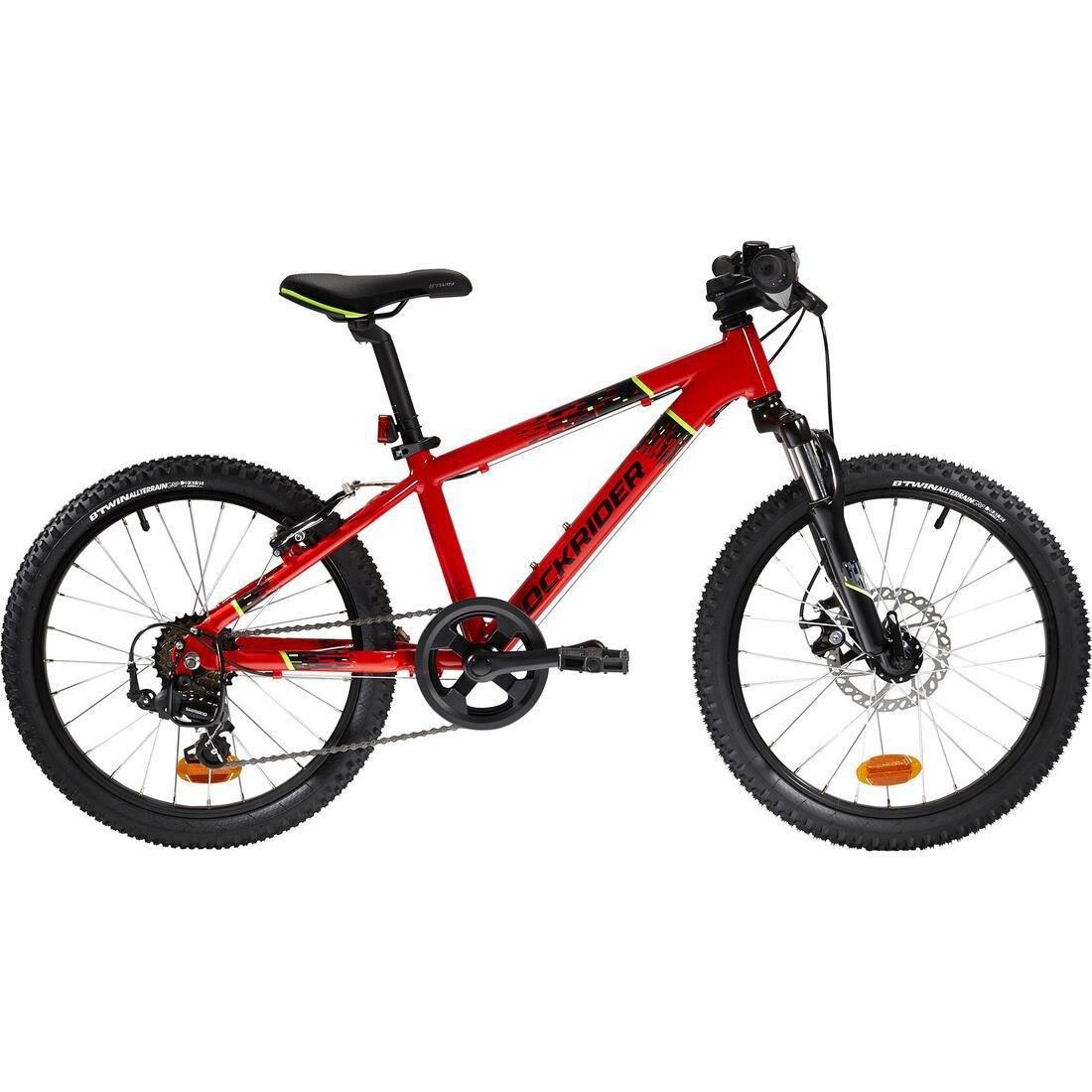 20 Inch Kids Mountain Bike Rockrider St 900 6-9 Years, Red, No Color, large image number 1