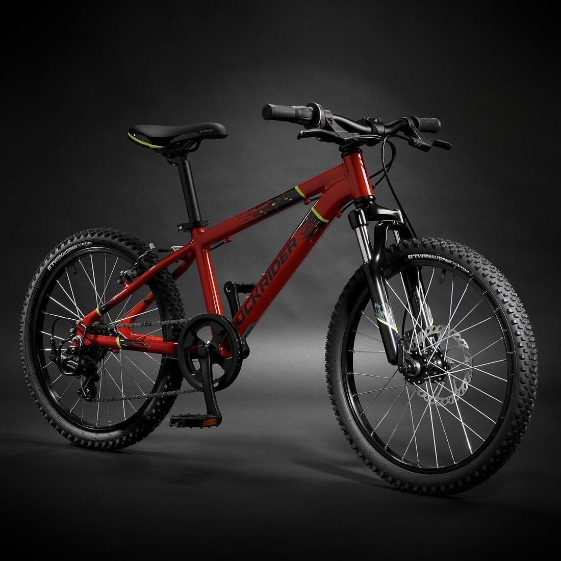 BTWIN 20 Inch Kids Mountain Bike Rockrider St 900 6 9 Years Red Azadea UAE