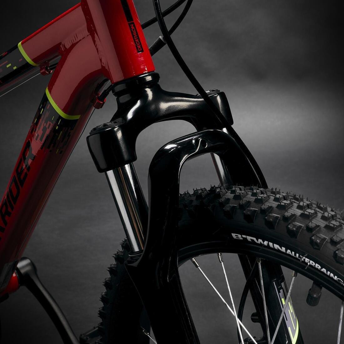 20 Inch Kids Mountain Bike Rockrider St 900 6-9 Years, Red, No Color, large image number 11
