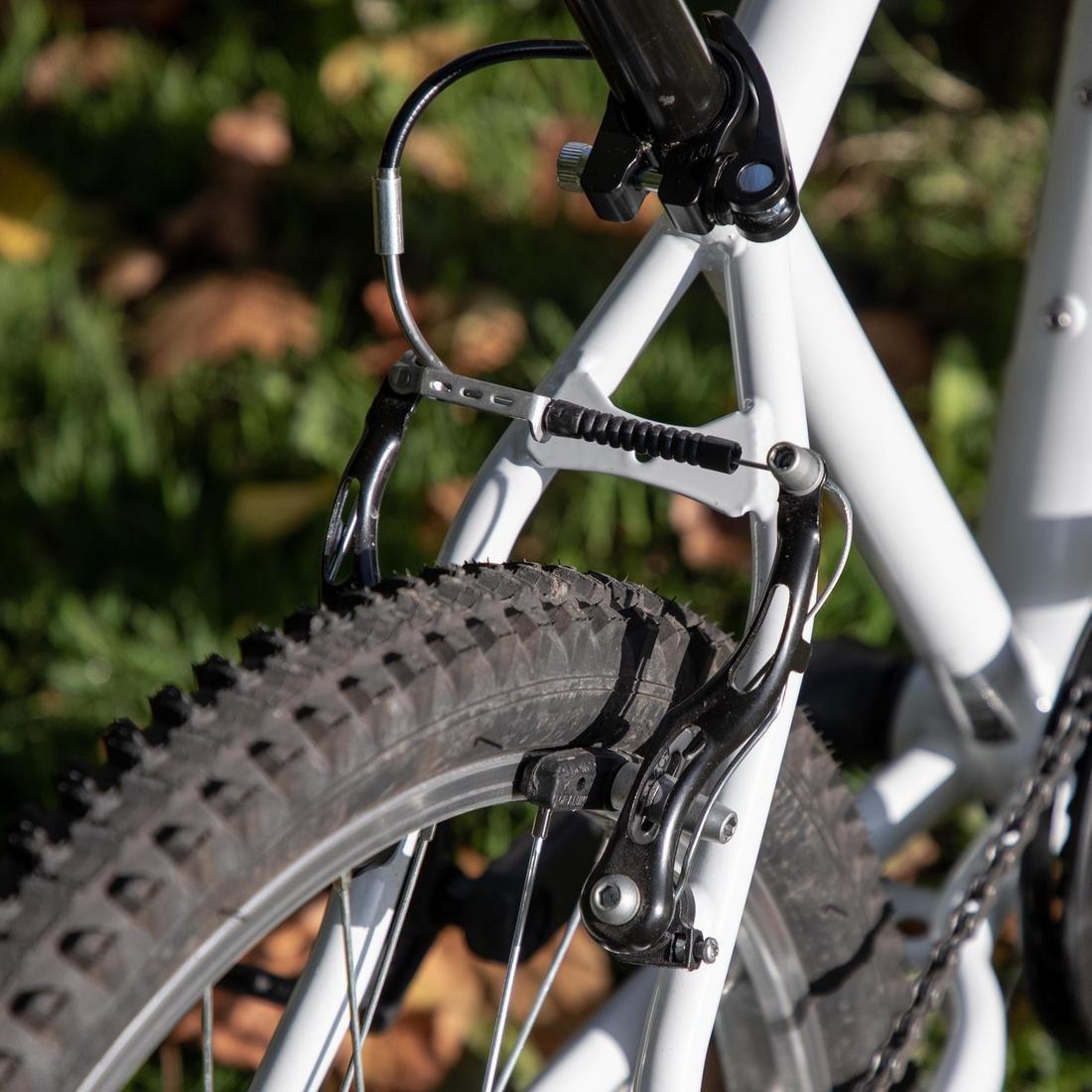 Kids 24-Inch 9-12 Years Mountain Bike - Rockrider ST 100, White, No Color, large image number 4