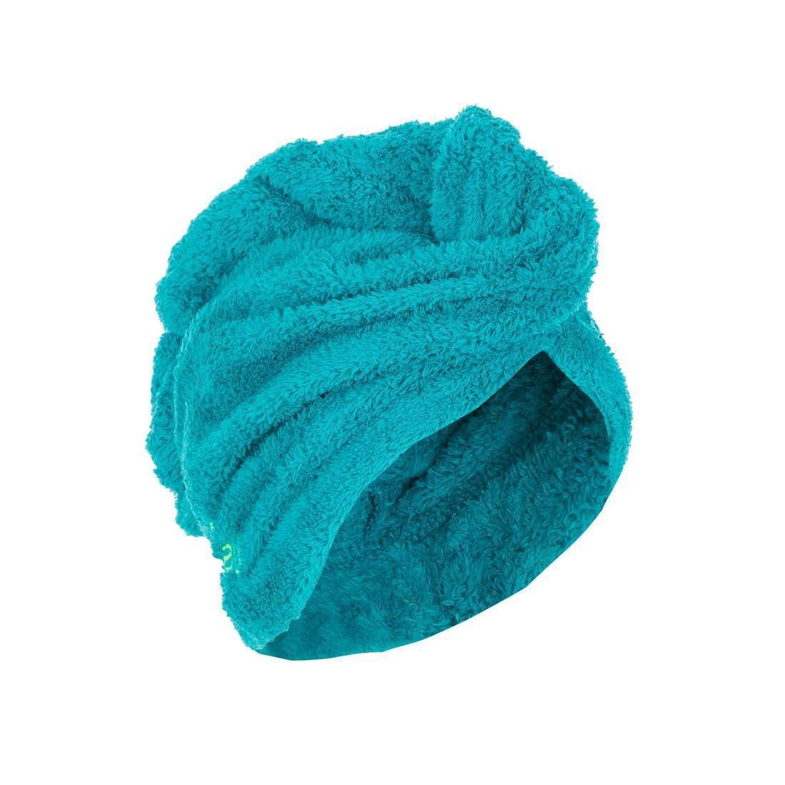 Swimming Soft Microfibre Hair Towel, Green, No Color, large image number 7