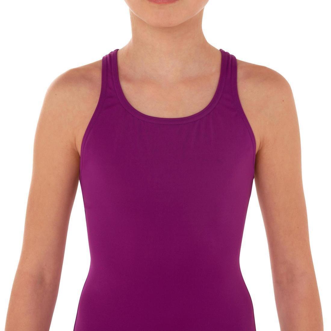 Kids Girls Leony One-Piece Swimsuit, Blue, No Color, large image number 9