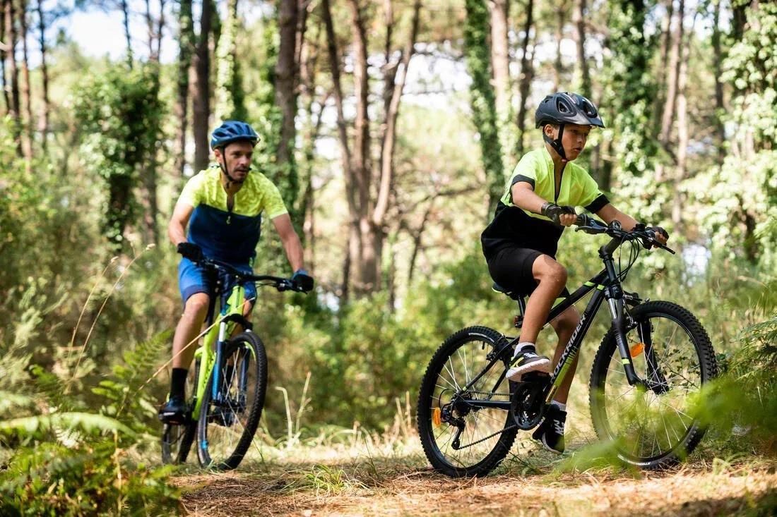 BLACK 24 INCH KIDS MOUNTAIN BIKE ROCKRIDER ST 500 9-12 YEARS OLD - BLACK, No Color, medium