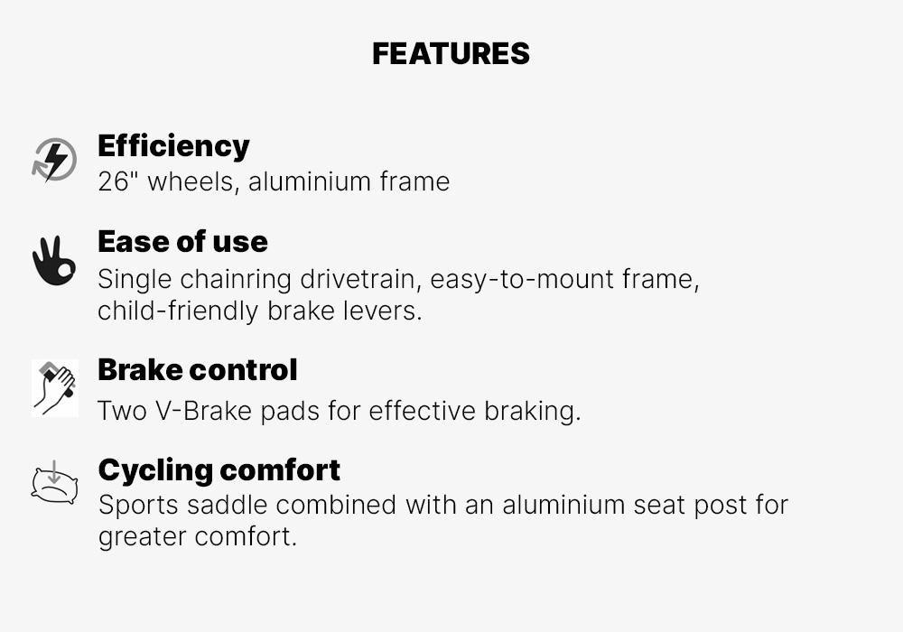 BLACK 24 INCH KIDS MOUNTAIN BIKE ROCKRIDER ST 500 9-12 YEARS OLD - BLACK, No Color, medium