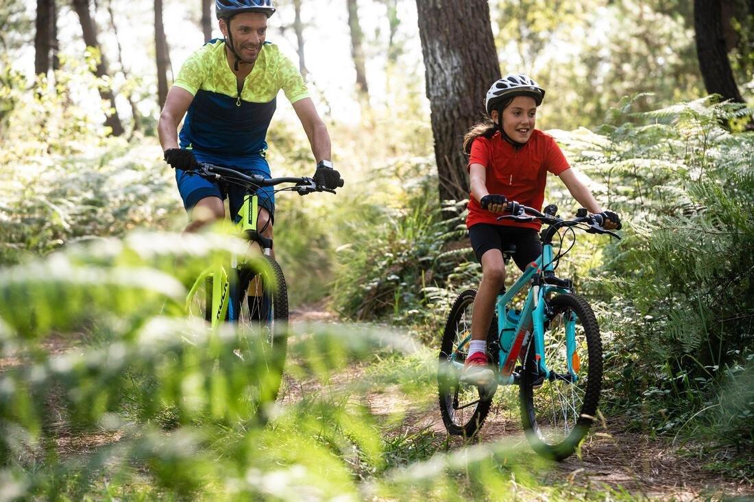 ICE BLUE 24 INCH KIDS MOUNTAIN BIKE ROCKRIDER ST 500 9-12 YEARS OLD - BLACK, , large image number 6