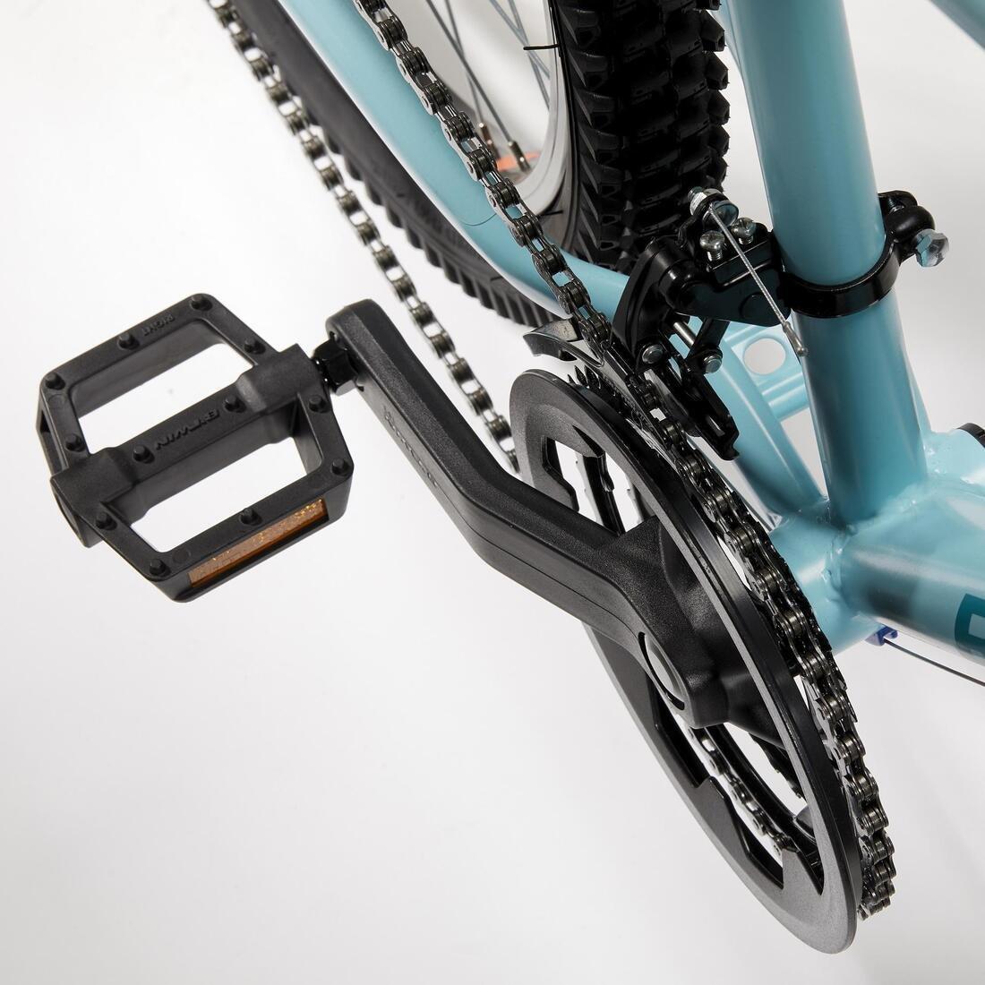 ICE BLUE 24 INCH KIDS MOUNTAIN BIKE ROCKRIDER ST 500 9-12 YEARS OLD - BLACK, , large image number 12