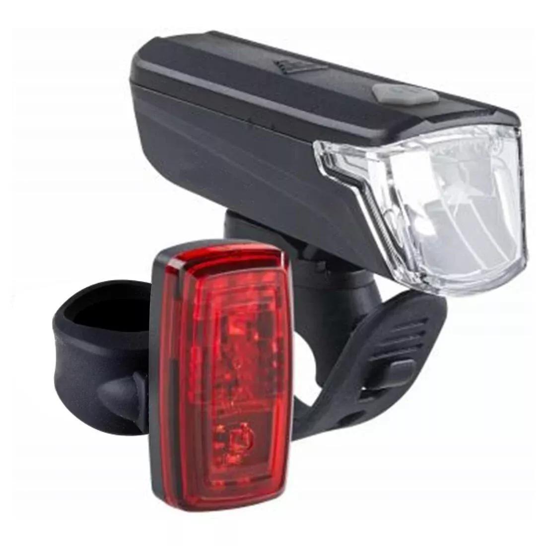 St 110 Front/Rear Battery-Powered Led Bike Light Set, No Color, large image number 0