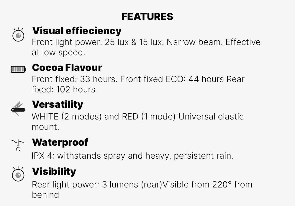 St 110 Front/Rear Battery-Powered Led Bike Light Set, No Color, medium