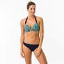 OLAIAN - Elena Women'S Push-Up Swimsuit Top With Fixed Padded Cups, Blue